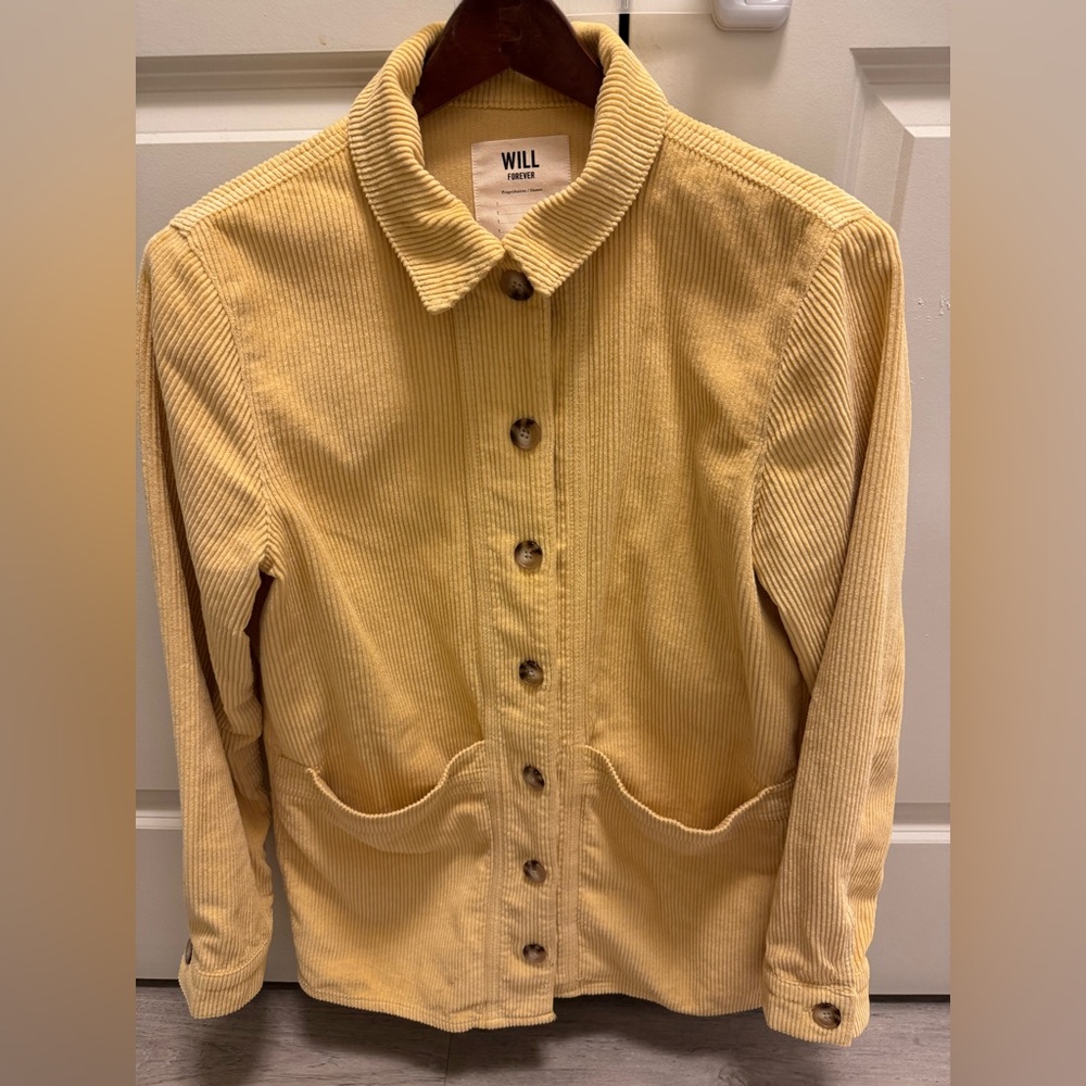 Sézane Will Jacket Mustard Corduroy - Picture 2 of 8